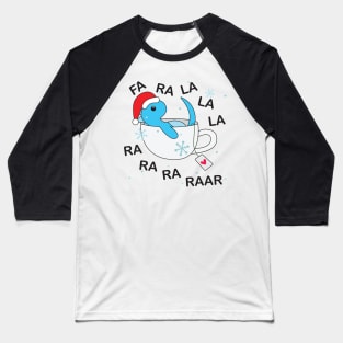 Tea Rex Christmas Baseball T-Shirt